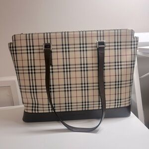 EUC Burberry Nova Check Tote